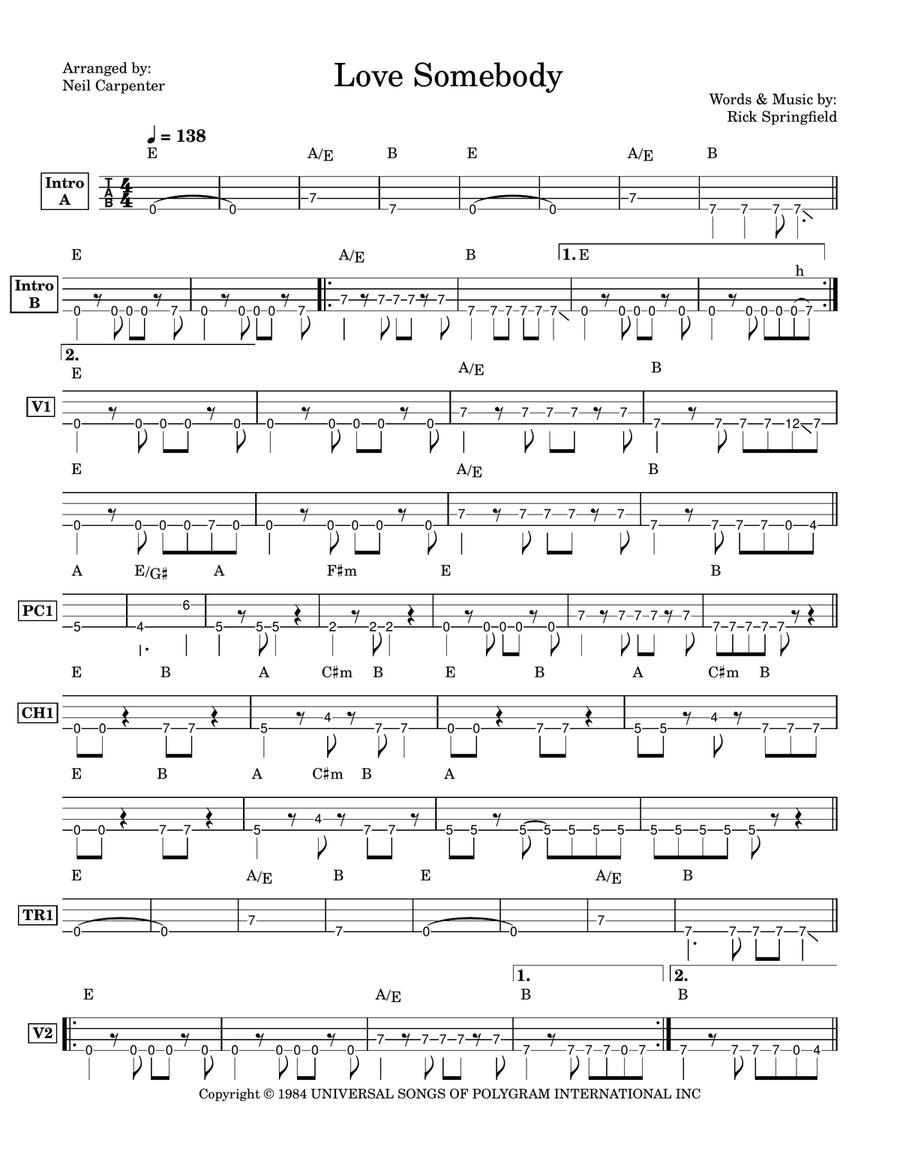 Love Somebody Love Somebody Acoustic Guitar scores gallery preview page 2