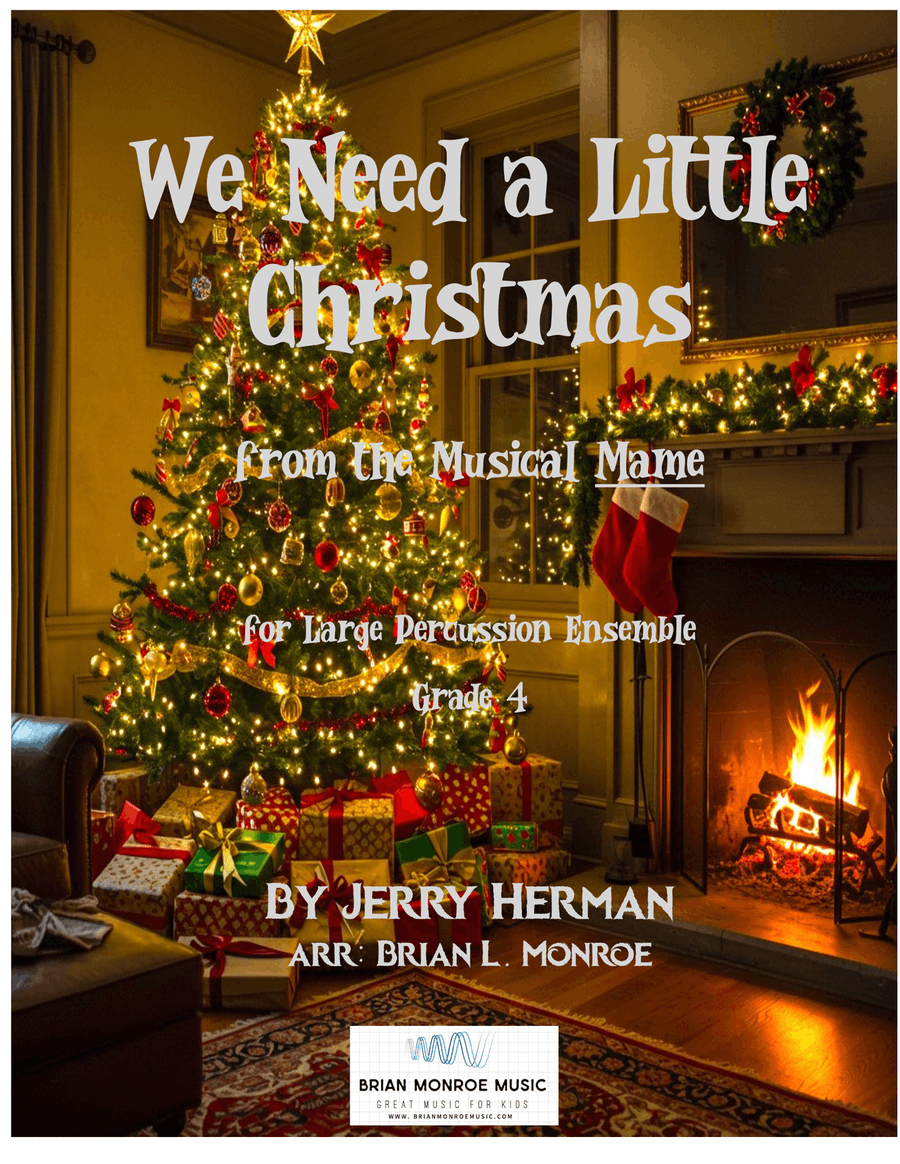 We Need A Little Christmas Percussion Ensemble scores gallery preview page 1