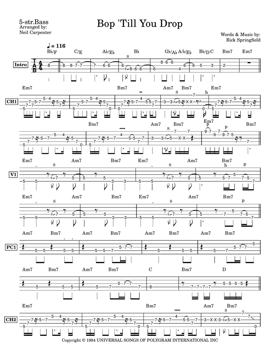 Bop 'til You Drop Bop 'til You Drop Acoustic Guitar scores gallery preview page 2