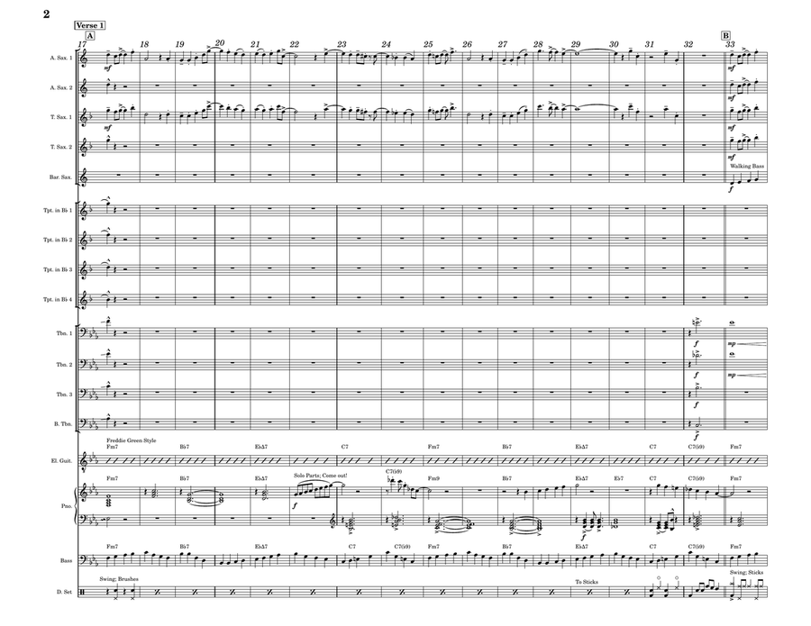 Another Day Of Sun Another Day Of Sun Jazz Ensemble scores gallery preview page 2