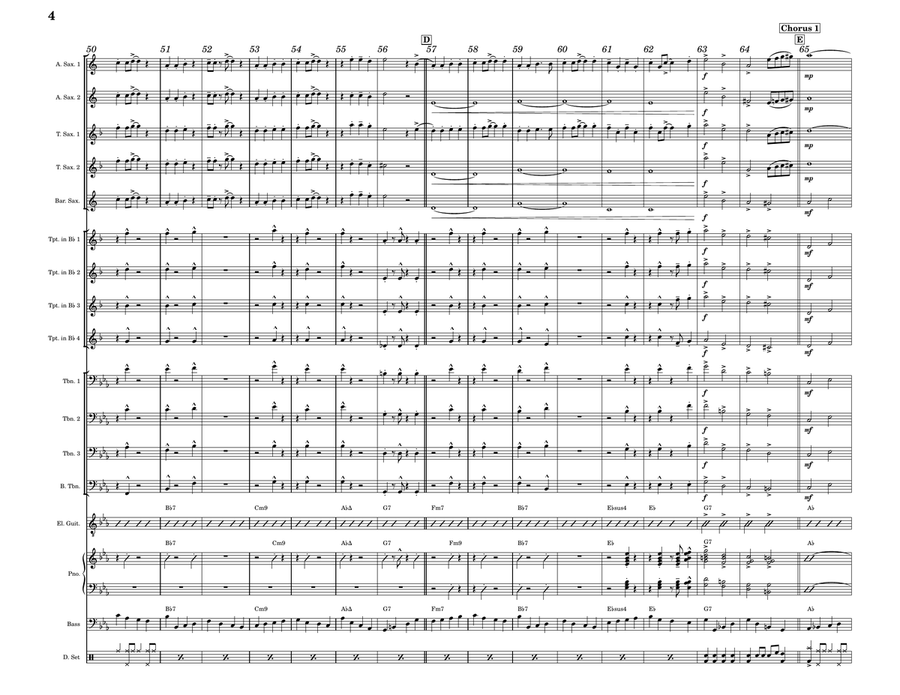 Another Day Of Sun Another Day Of Sun Jazz Ensemble scores gallery preview page 4