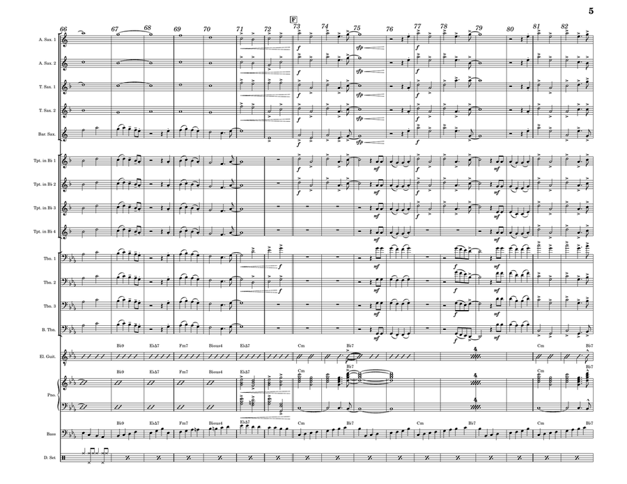 Another Day Of Sun Another Day Of Sun Jazz Ensemble scores gallery preview page 5