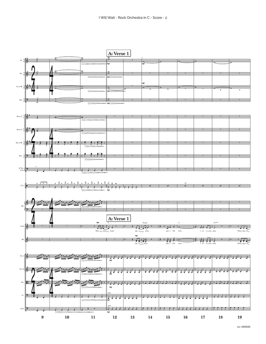 I Will Wait I Will Wait Full Orchestra scores gallery preview page 2