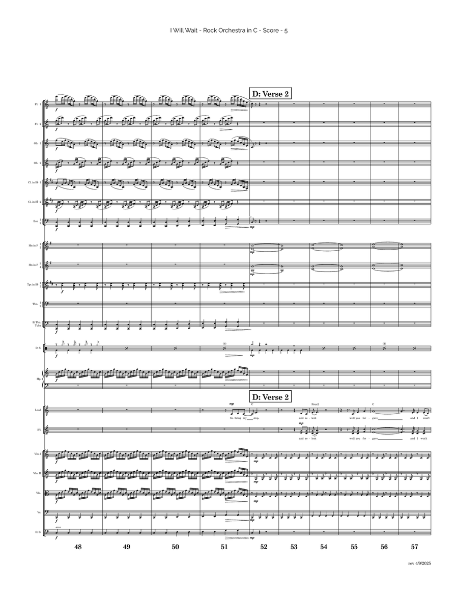 I Will Wait I Will Wait Full Orchestra scores gallery preview page 5