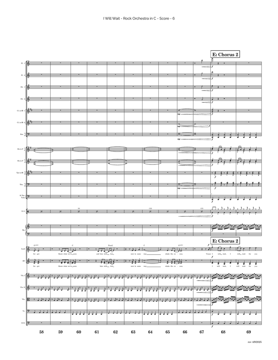 I Will Wait I Will Wait Full Orchestra scores gallery preview page 6