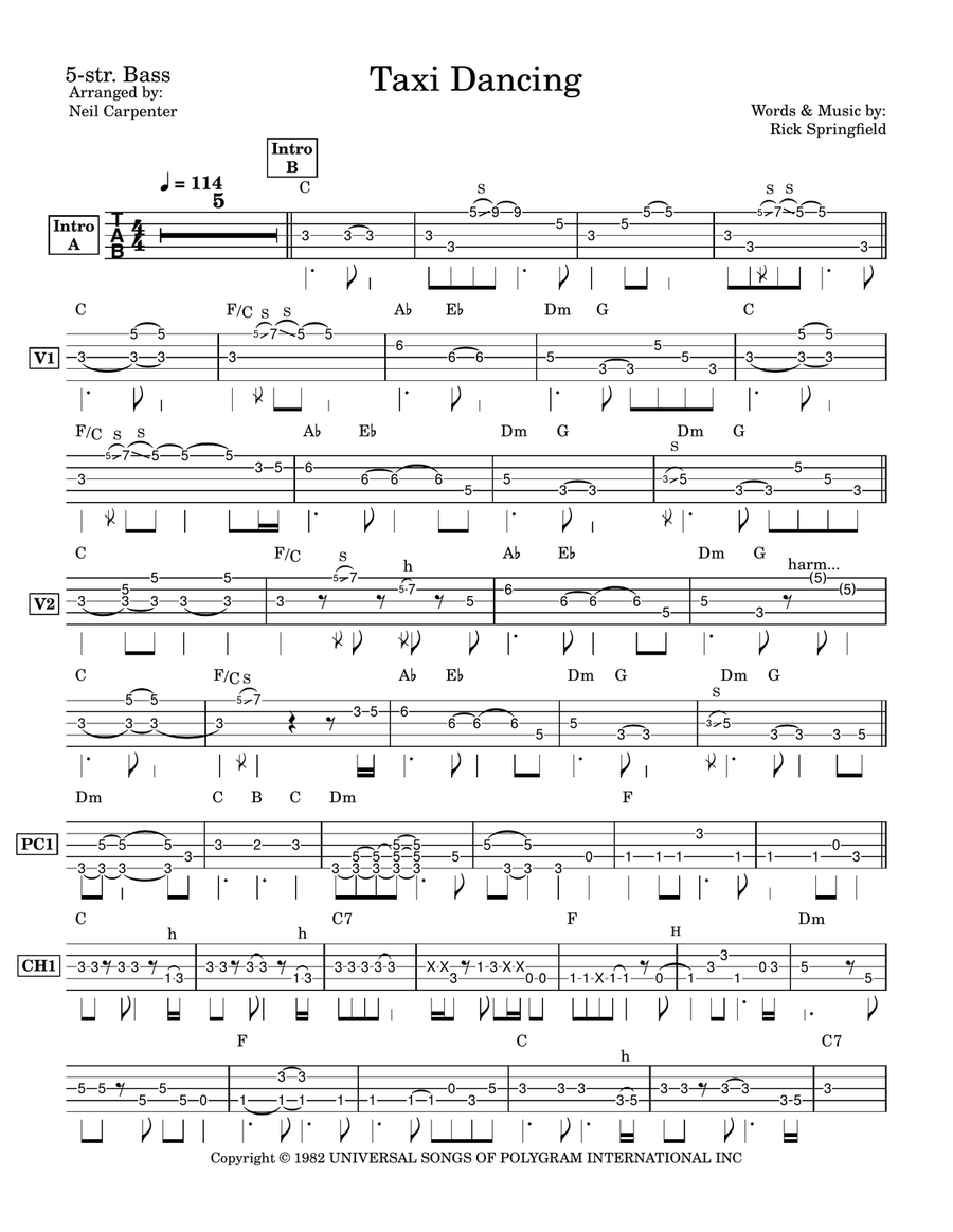 Taxi Dancing Taxi Dancing Acoustic Guitar scores gallery preview page 2