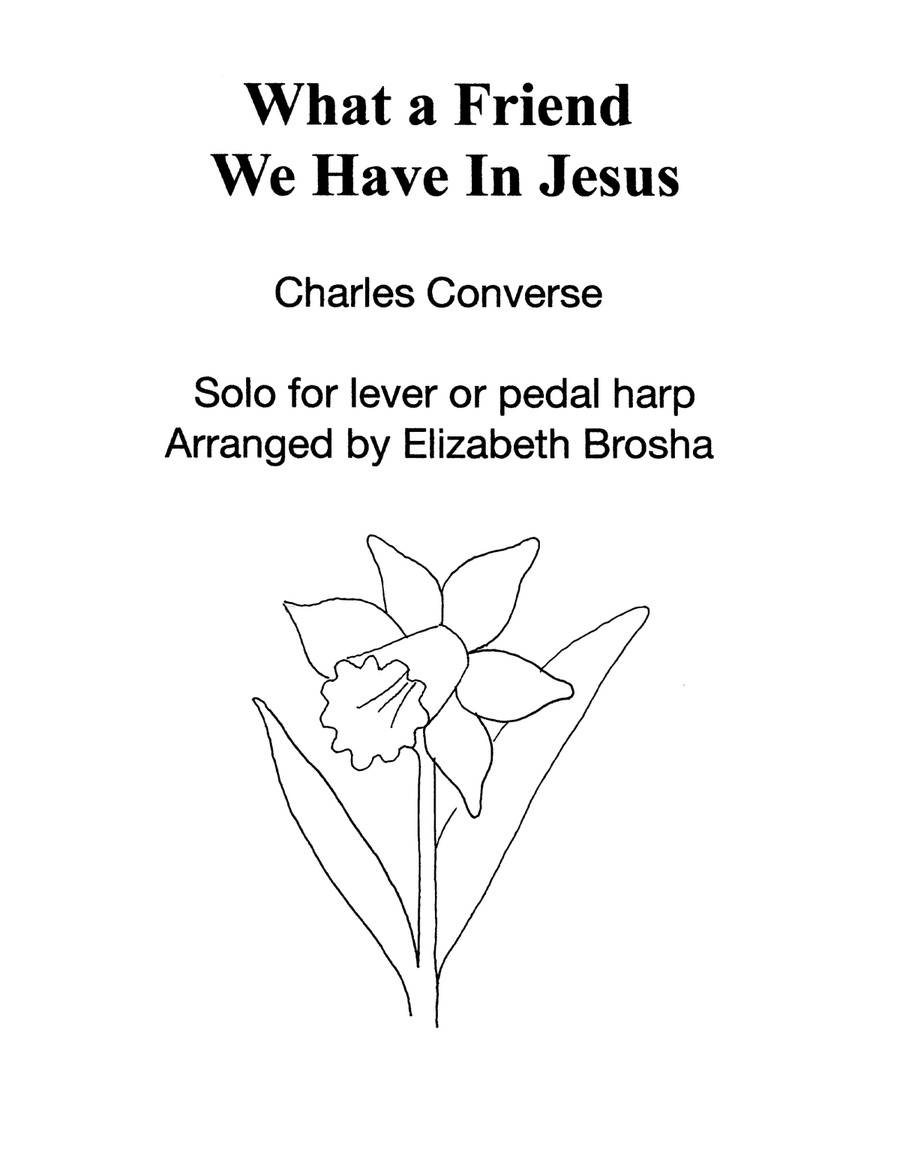 What a Friend We Have In Jesus Celtic Harp scores gallery preview page 1