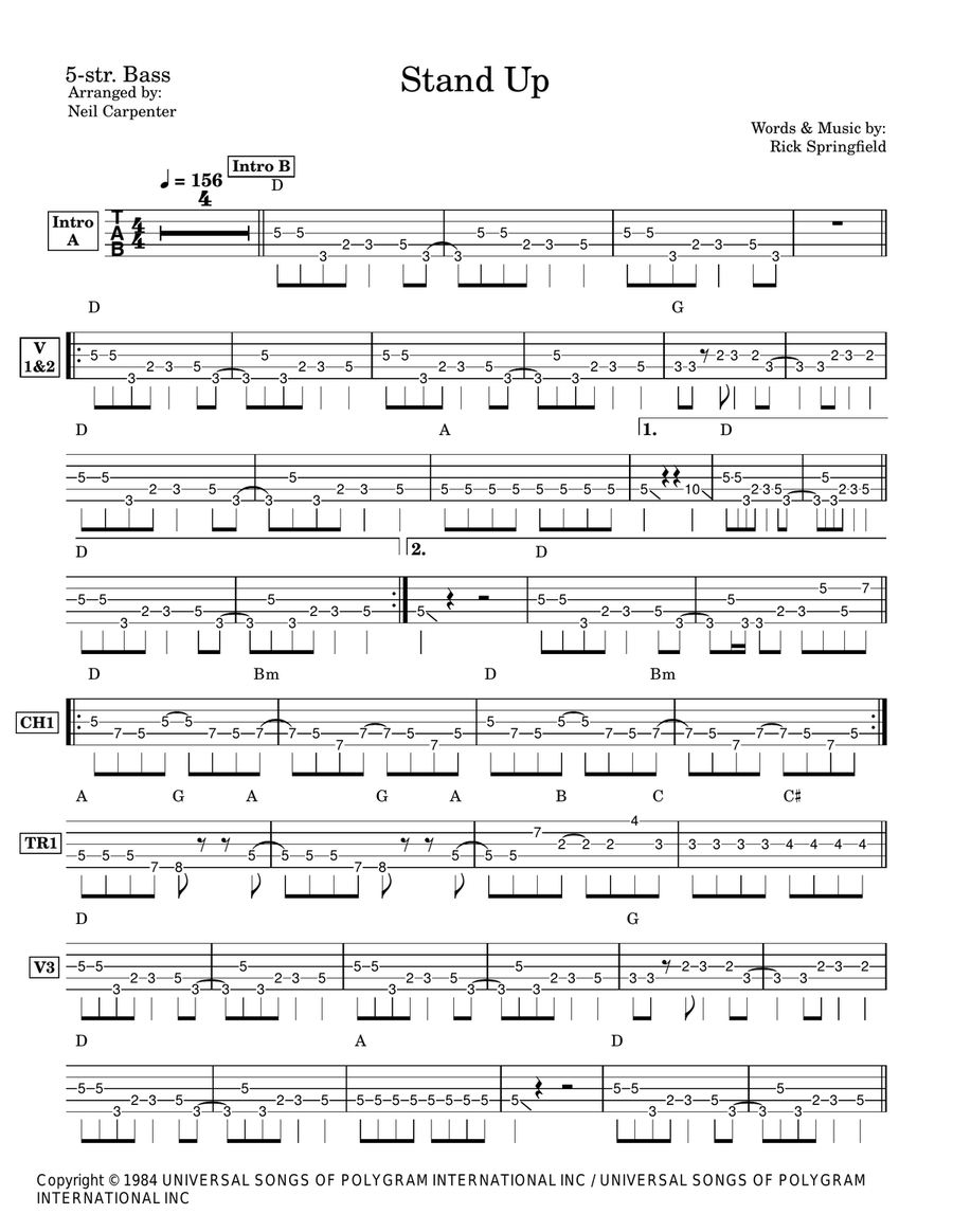 Stand Up Stand Up Acoustic Guitar scores gallery preview page 2