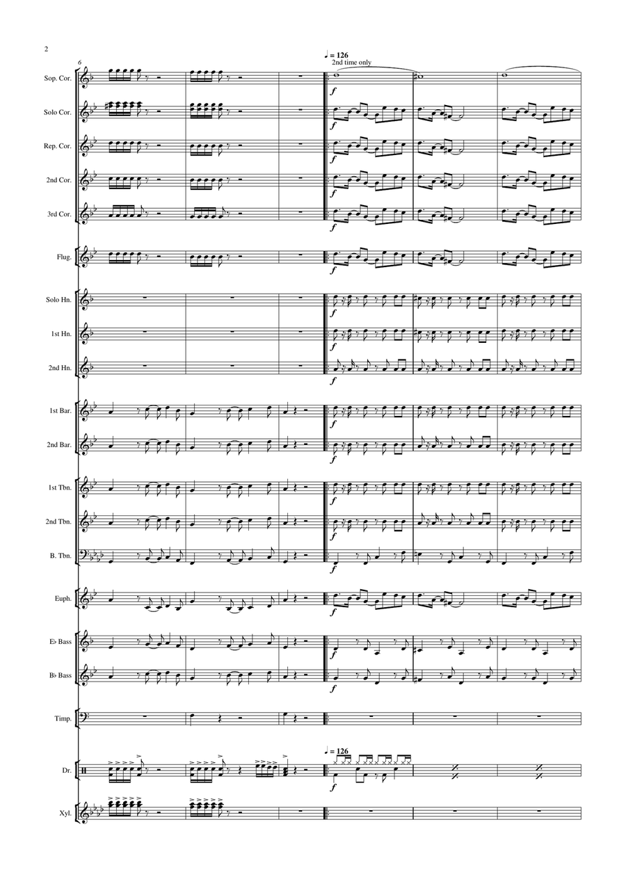 Medley: Spice Up Your Life with Stop Brass Band scores gallery preview page 4