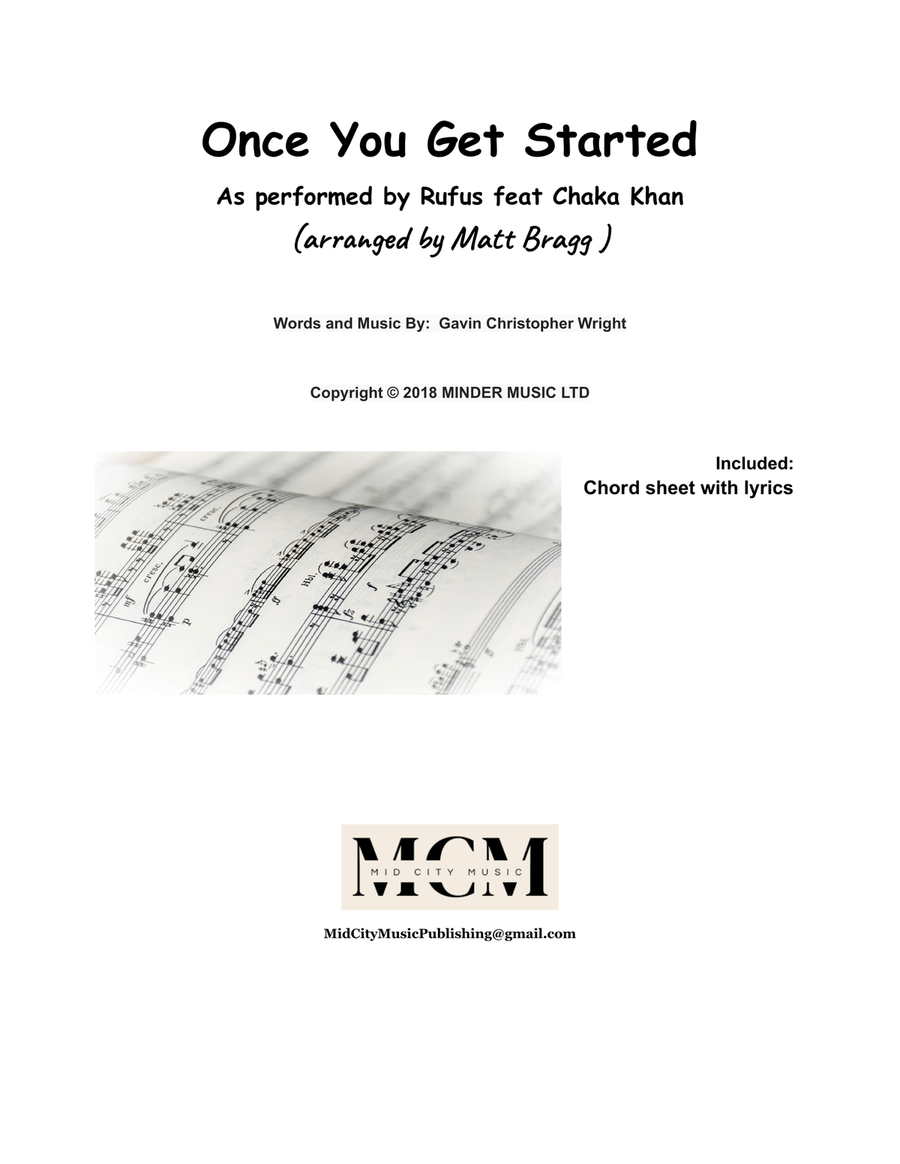 Once You Get Started Once You Get Started Piano, Vocal scores gallery preview page 1