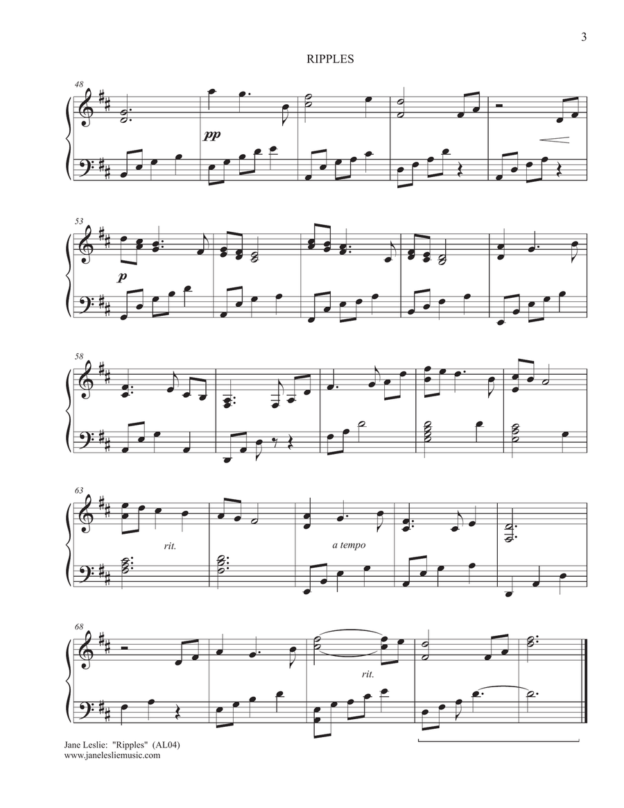 PORTRAITS AND MEMORIES - Piano Sheet Music Collection - by Jane Leslie Piano Solo scores gallery preview page 3
