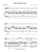 How Great You Are Piano, Vocal scores gallery preview page 3