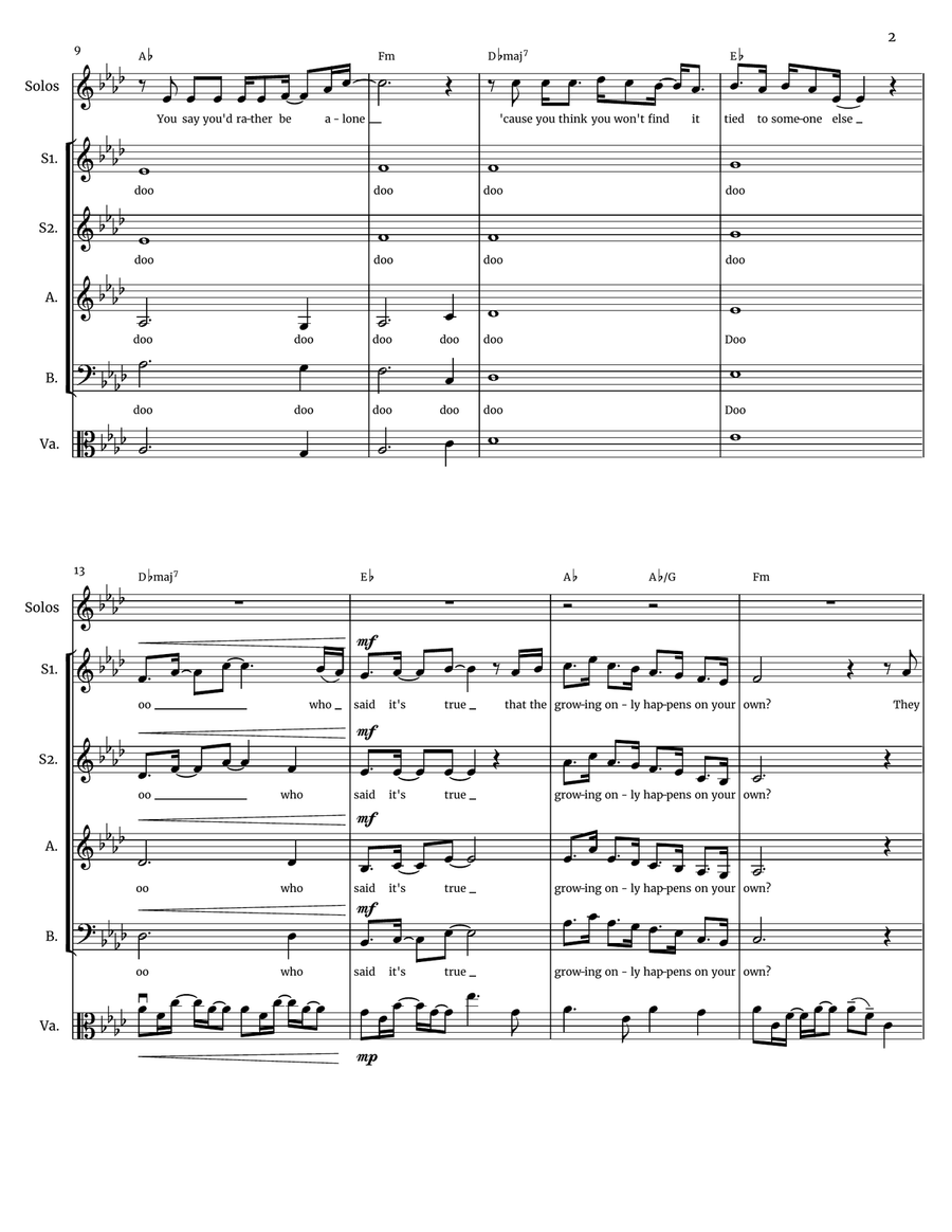 Grow As We Go Grow As We Go A Cappella scores gallery preview page 2