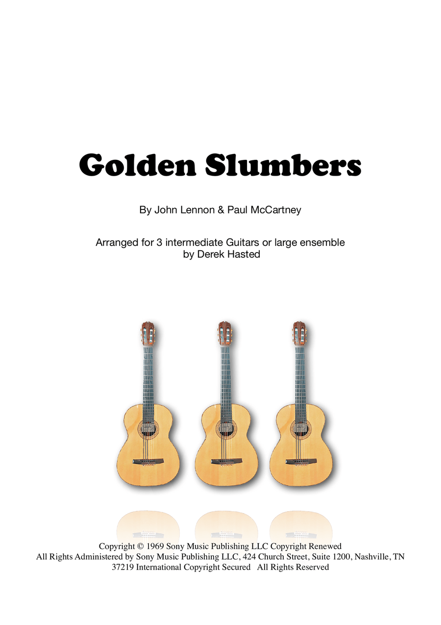 Golden Slumbers Guitar Ensemble scores gallery preview page 1