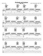 Prelude In D Minor - BWV 999 - Standard Notation w/ Harmonic Analysis, Chord/Arpeggio Diagrams & Tab Acoustic Guitar scores gallery preview page 6