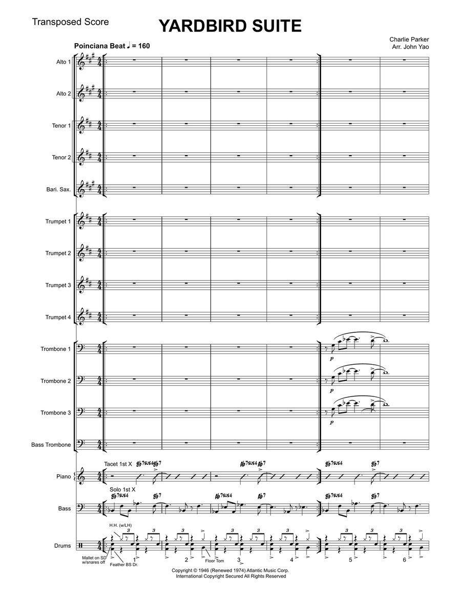 Yardbird Suite Jazz Ensemble scores gallery preview page 2