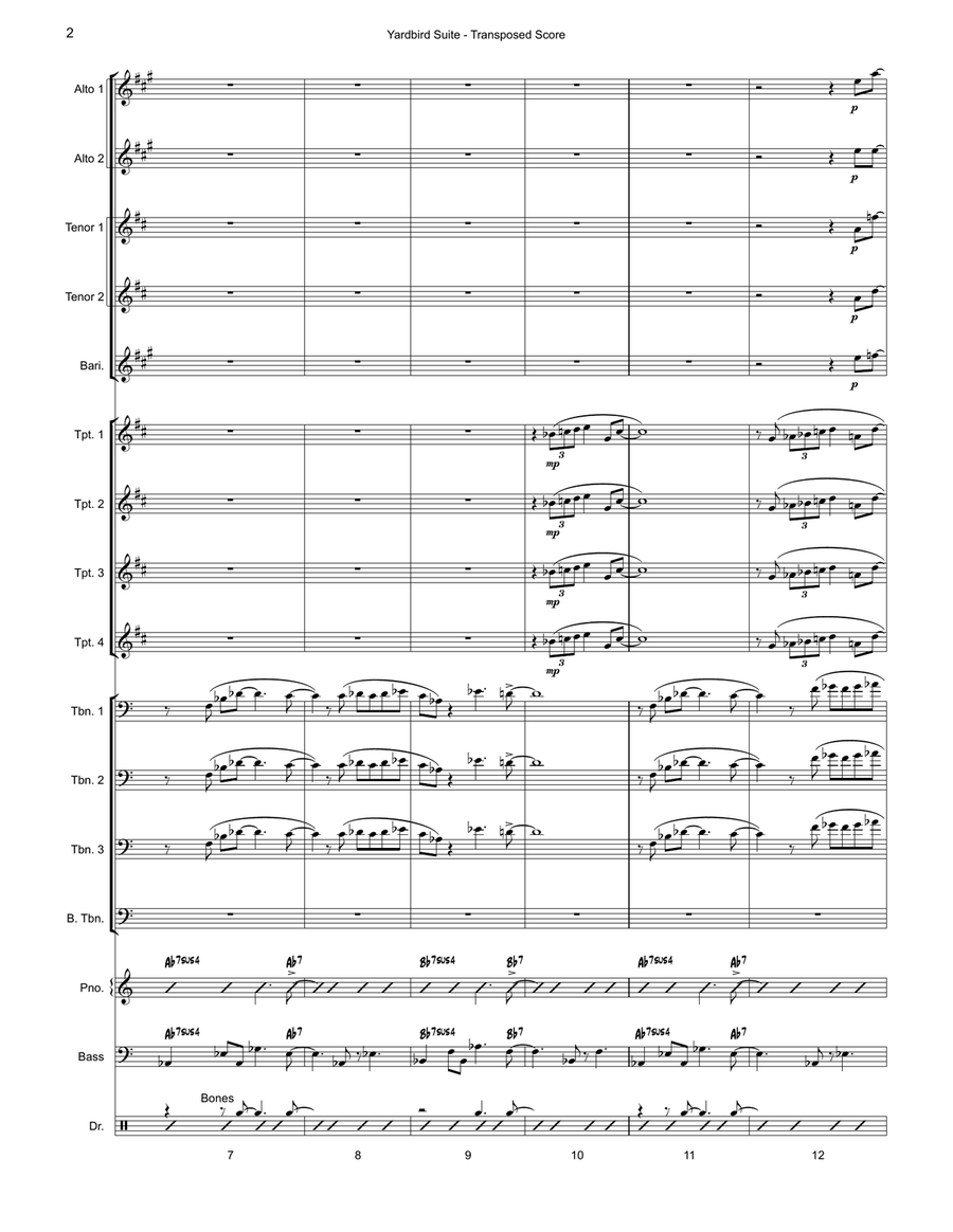 Yardbird Suite Jazz Ensemble scores gallery preview page 3