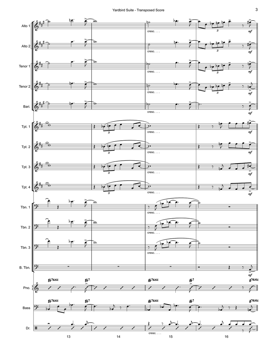 Yardbird Suite Jazz Ensemble scores gallery preview page 4