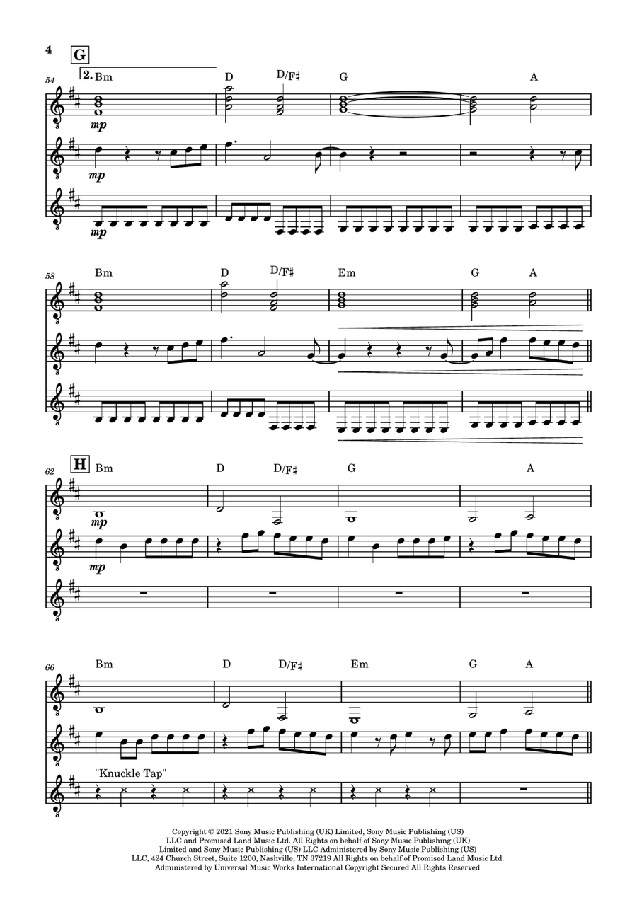 Bad Habits Guitar Ensemble scores gallery preview page 4