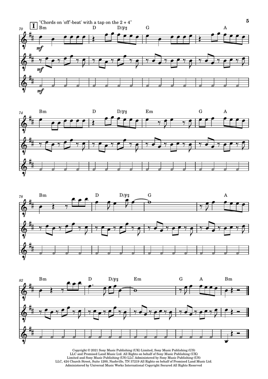 Bad Habits Guitar Ensemble scores gallery preview page 5