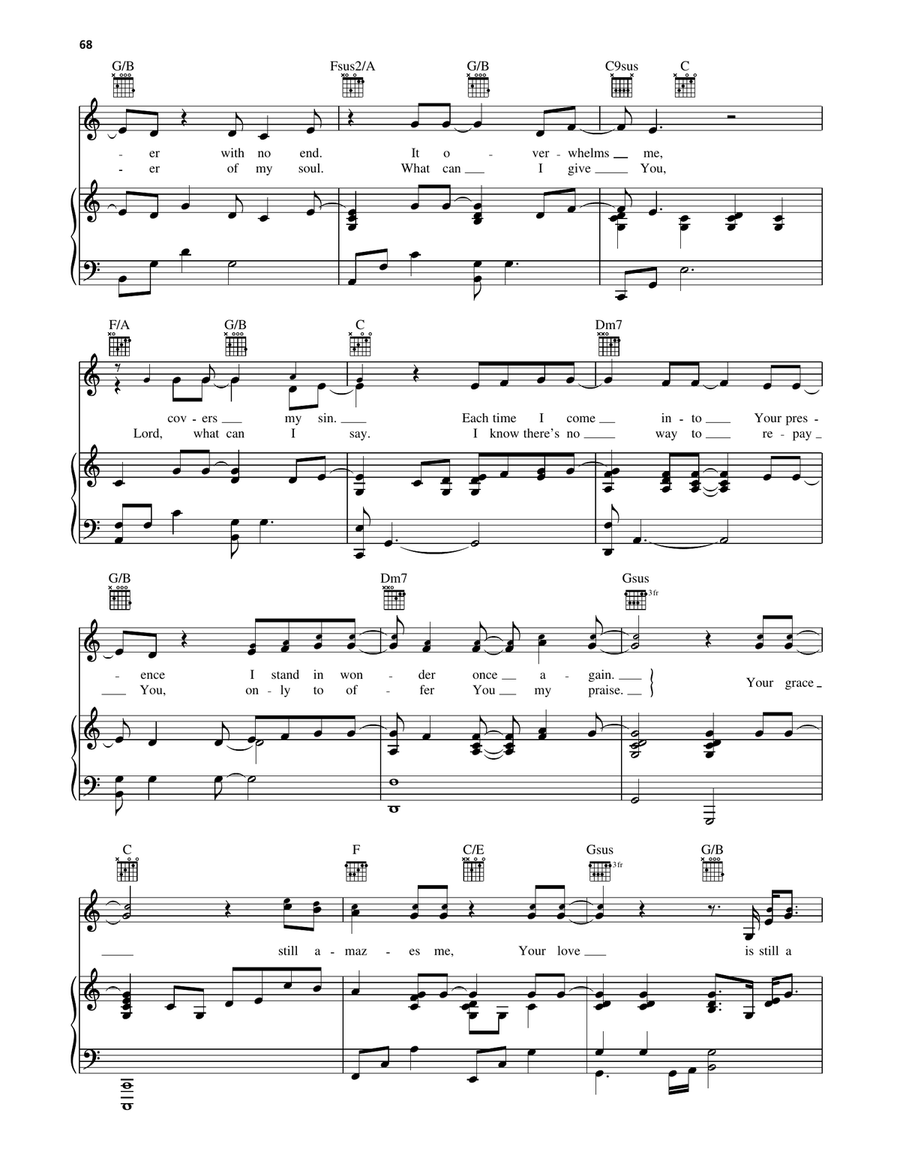 Your Grace Still Amazes Me Piano, Vocal, Guitar scores gallery preview page 2
