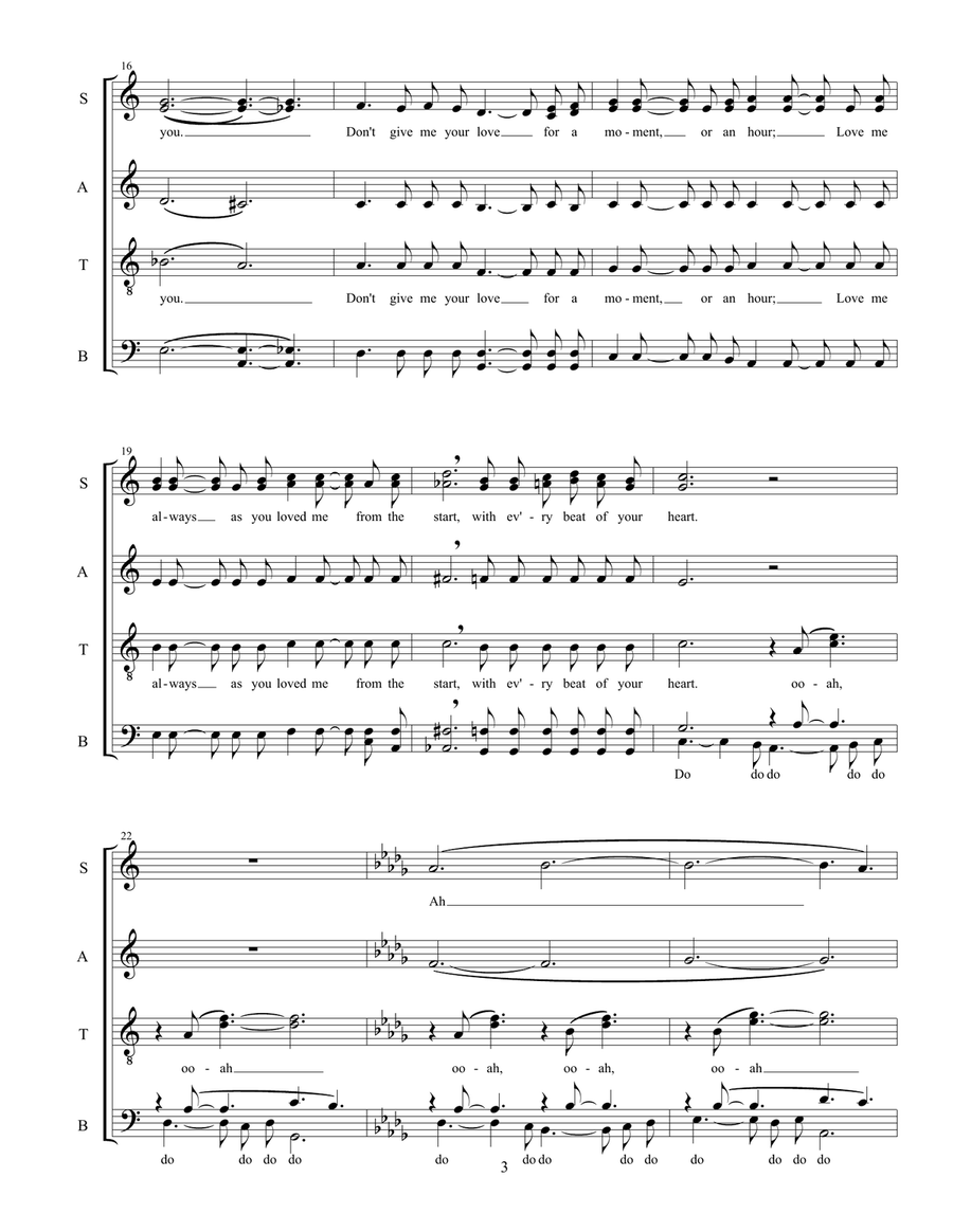 Love Me With All Your Heart Divisi scores gallery preview page 3