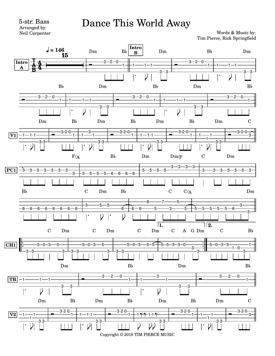 Dance This World Away Dance This World Away Acoustic Guitar scores gallery preview page 2