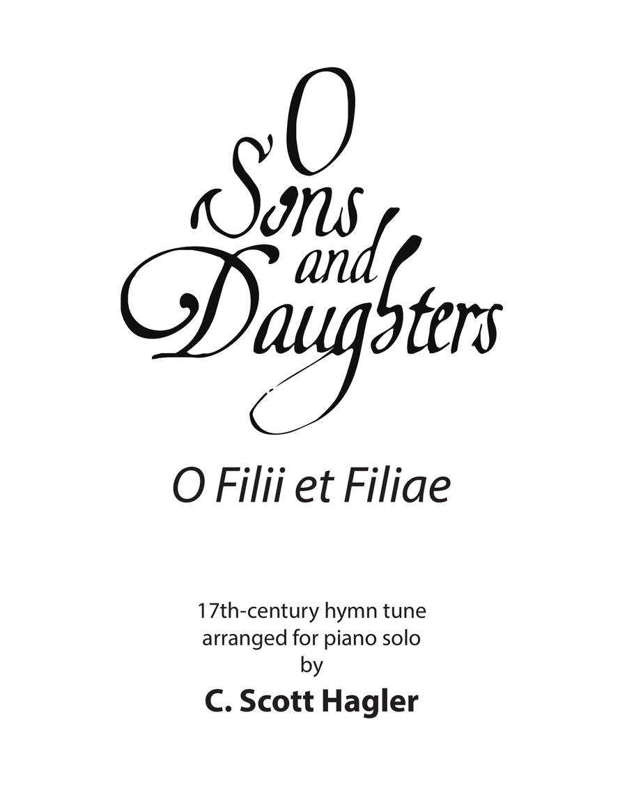 O Filii et Filiae / O Sons and Daughters Piano Solo scores gallery preview page 1
