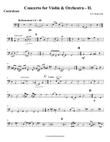 Concerto for Violin & Orchestra, Mvt. II