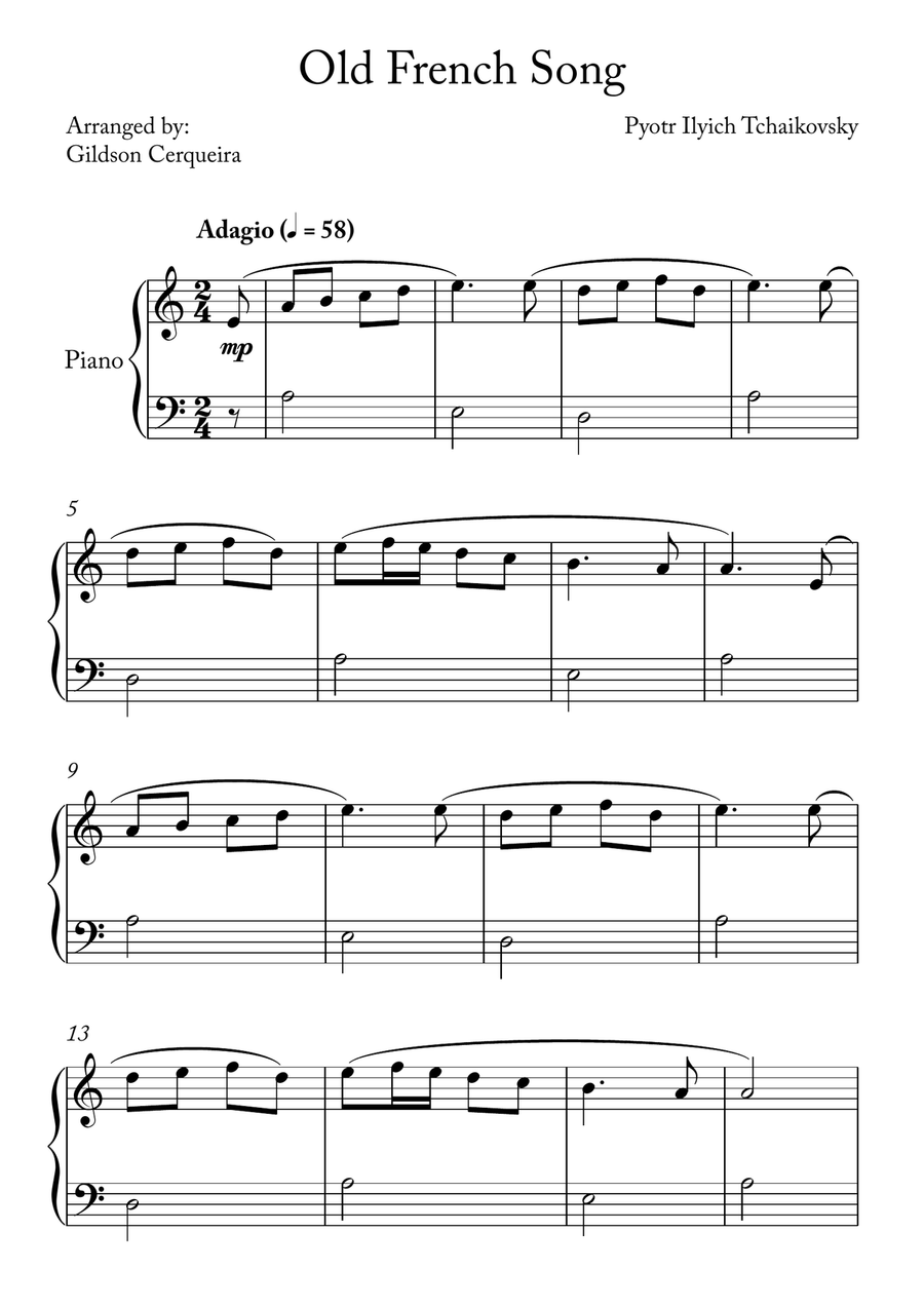 Old French Song Chamber Music scores gallery preview page 1
