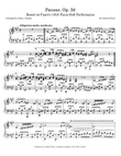 Pavane, Op. 50, based on Fauré’s 1913 piano roll performance