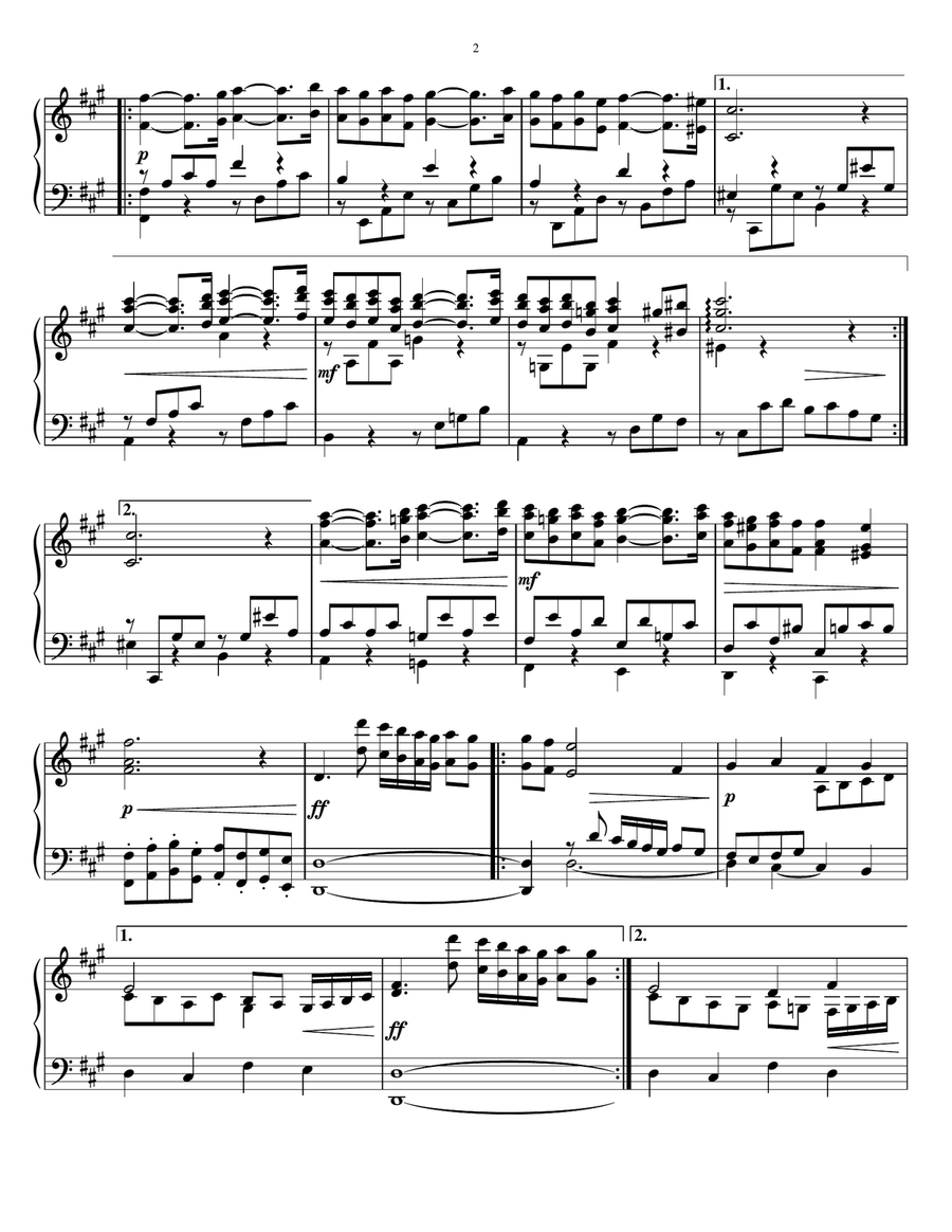 Pavane, Op. 50, based on Fauré’s 1913 piano roll performance Piano Solo scores gallery preview page 2