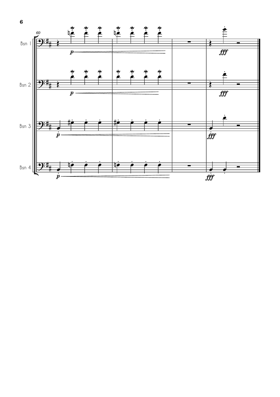 BASSON QUARTET - E. Grieg - Theme from 