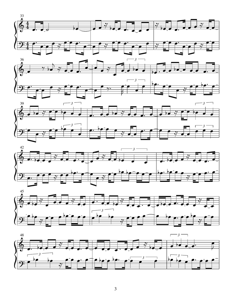 Counter Spell 2nd Movement Piano Solo scores gallery preview page 3