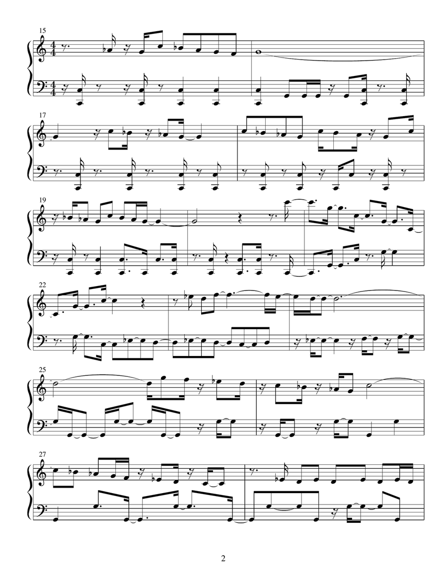 Counter Spell 3rd Movement Piano Solo scores gallery preview page 2