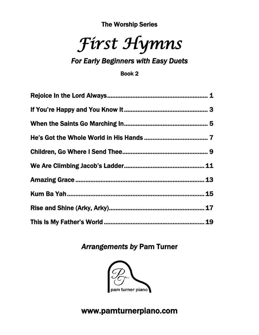 First Hymns for Early Beginners with Easy Duets Book 2 Easy Piano scores gallery preview page 4