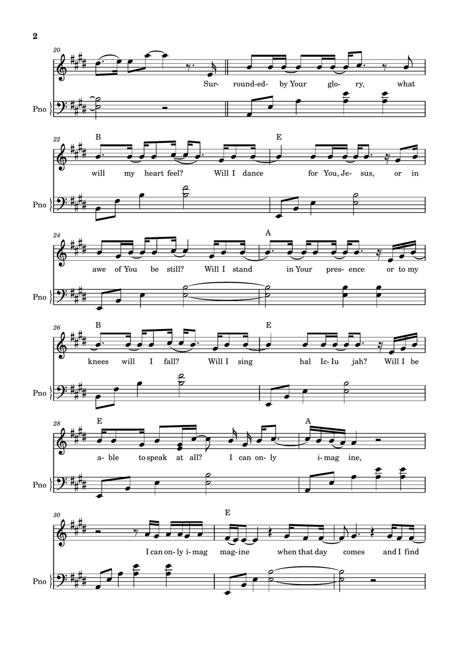 I Can Only Imagine I Can Only Imagine Piano Solo scores gallery preview page 2