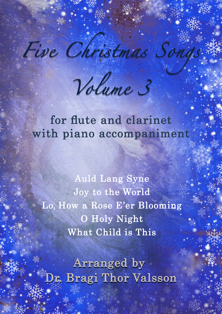 Five Christmas Songs for Flute and Clarinet - volume 3 Woodwind Duet scores gallery preview page 1