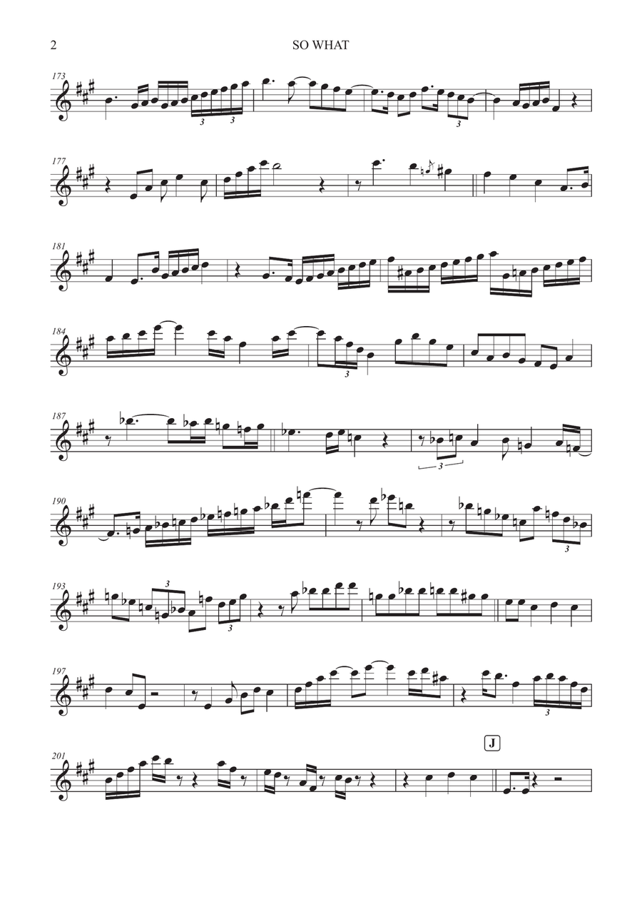 So What So What Alto Saxophone scores gallery preview page 2