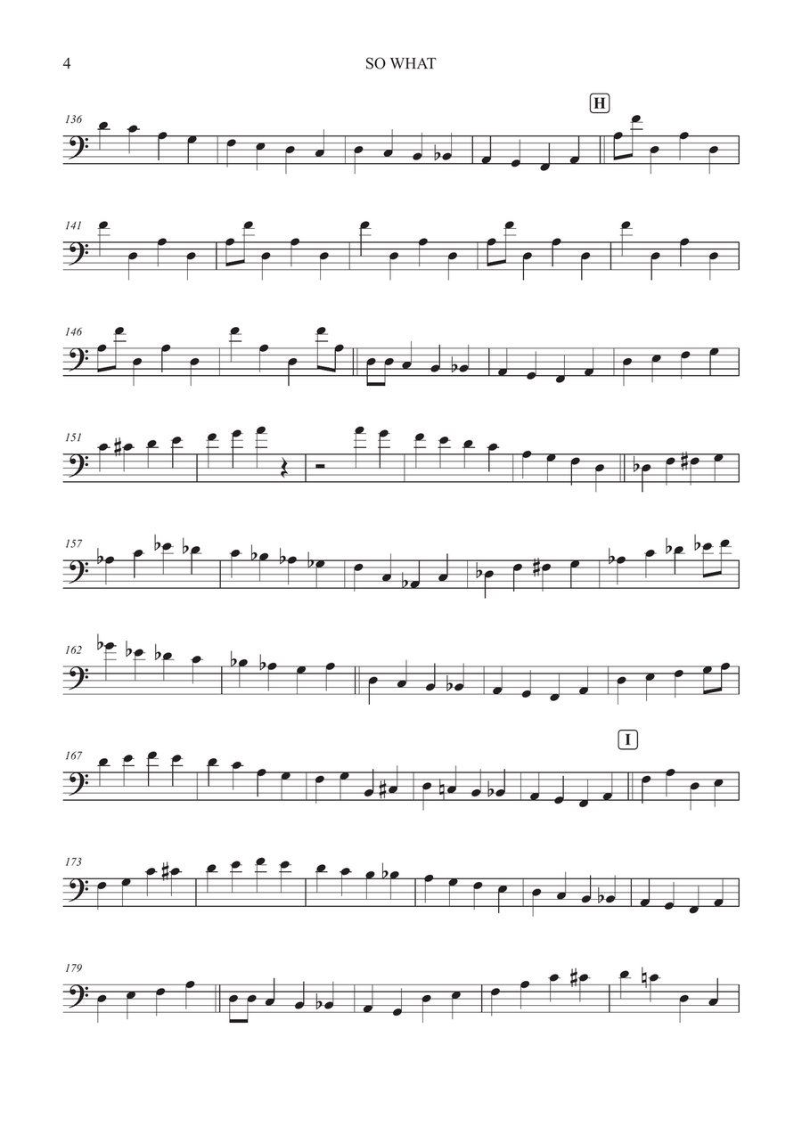 So What So What Double Bass scores gallery preview page 4