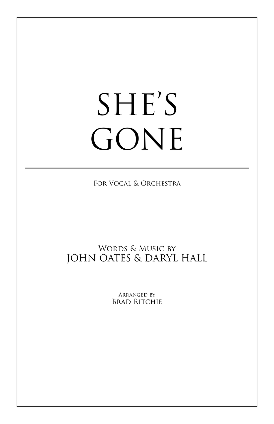 She's Gone Full Orchestra scores gallery preview page 3