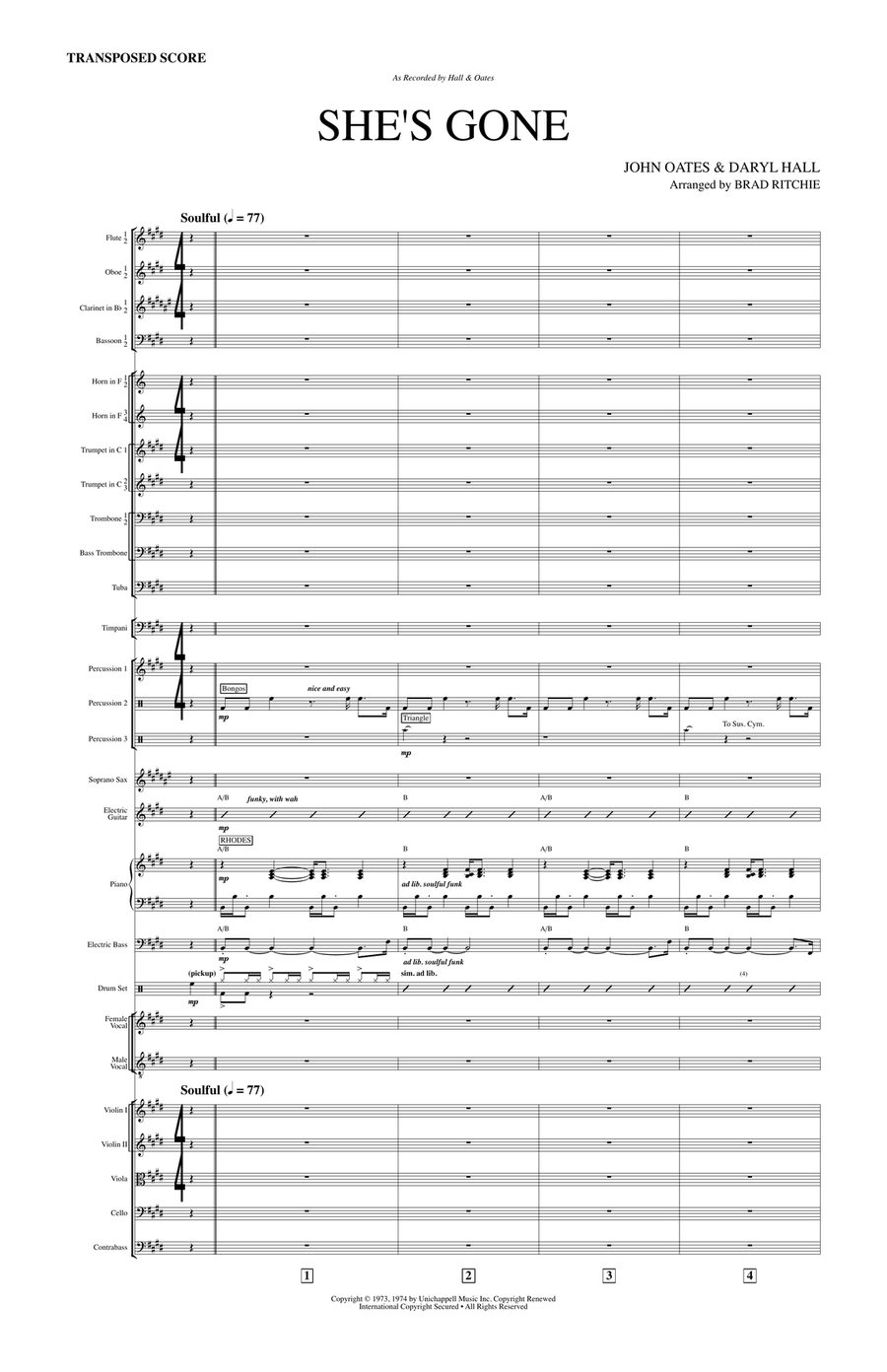 She's Gone Full Orchestra scores gallery preview page 5