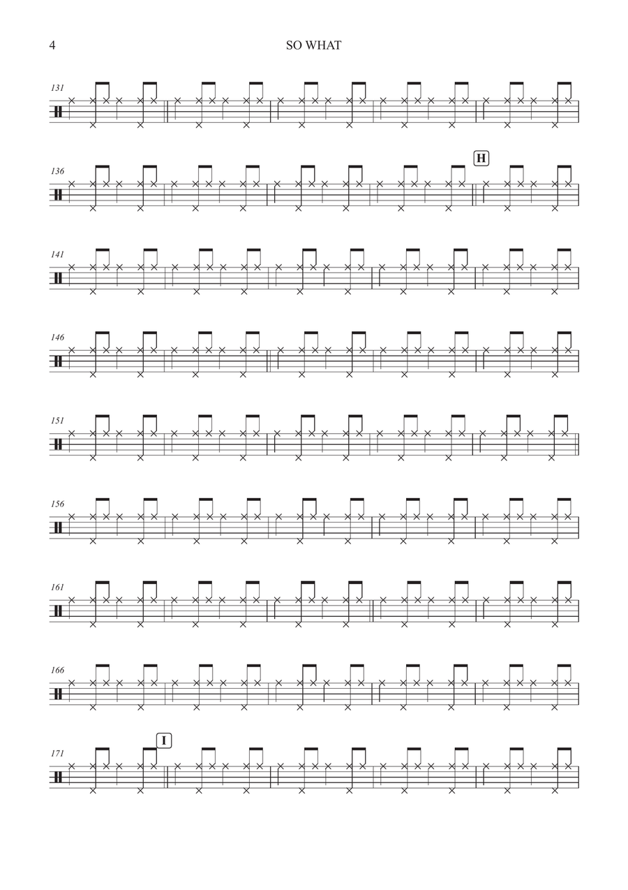 So What So What Drum Set scores gallery preview page 4