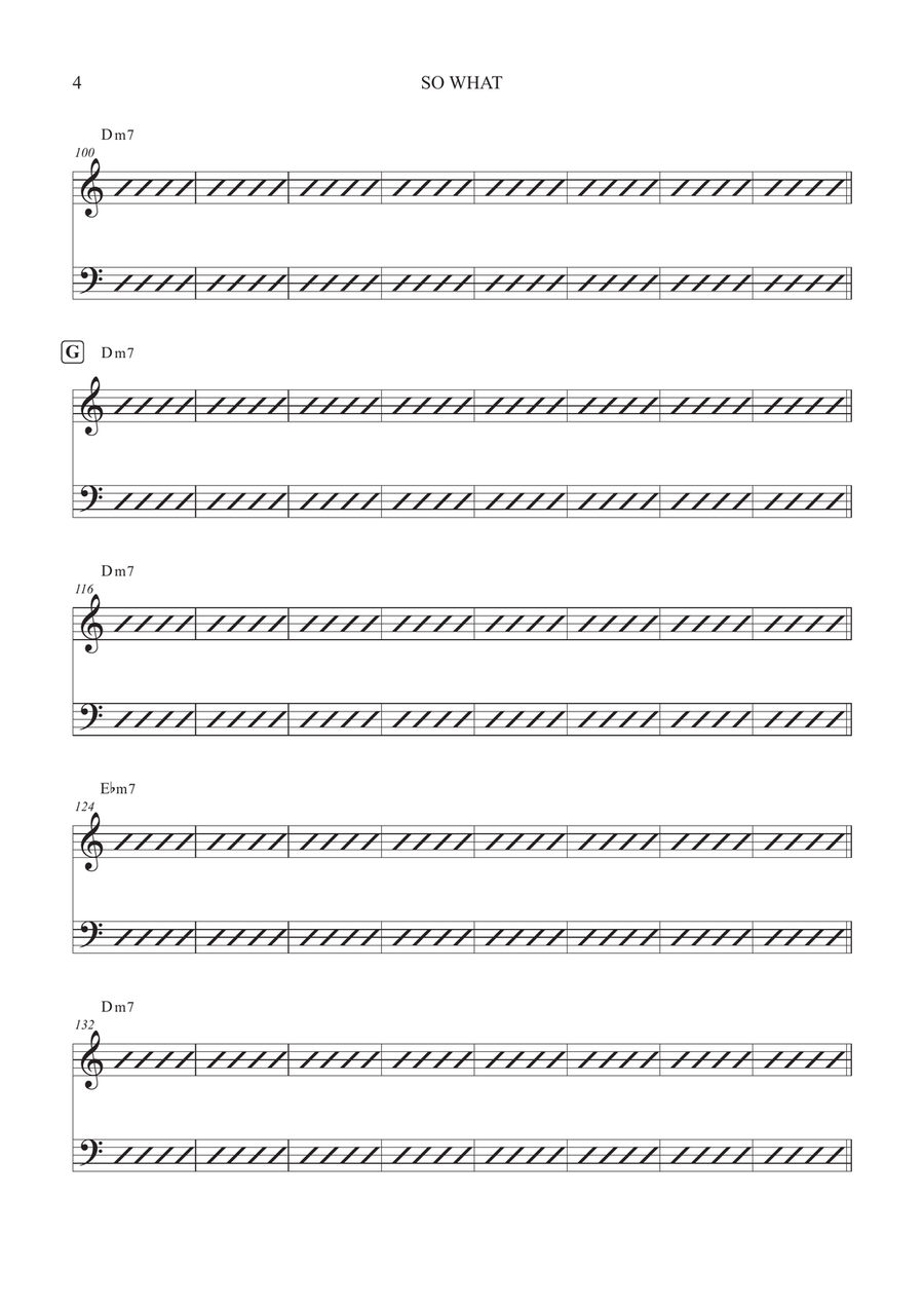 So What So What Piano, Vocal scores gallery preview page 4