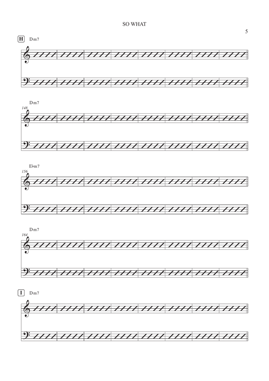 So What So What Piano, Vocal scores gallery preview page 5