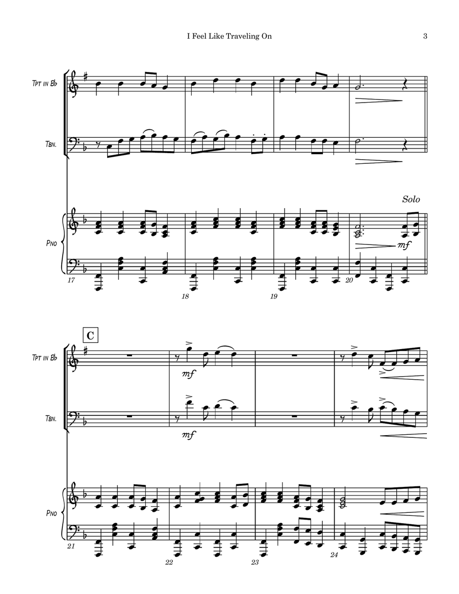 I Feel Like Traveling On I Feel Like Traveling On Small Ensemble scores gallery preview page 4