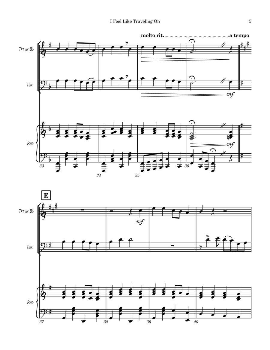 I Feel Like Traveling On I Feel Like Traveling On Small Ensemble scores gallery preview page 6