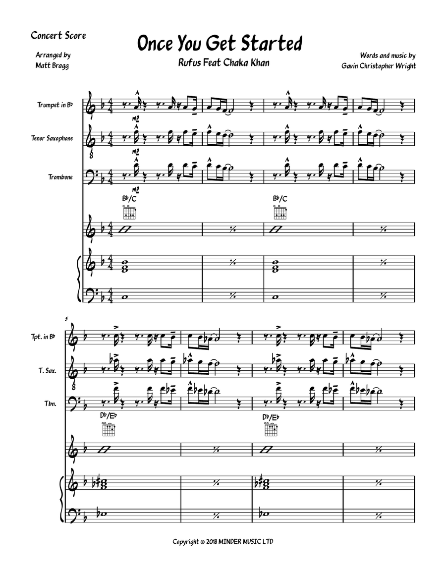 Once You Get Started Jazz Ensemble scores gallery preview page 2