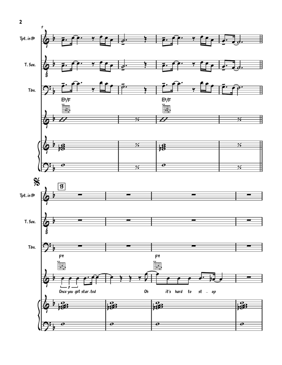 Once You Get Started Jazz Ensemble scores gallery preview page 3