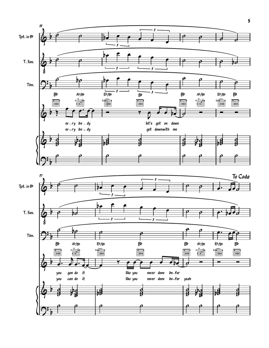 Once You Get Started Jazz Ensemble scores gallery preview page 6